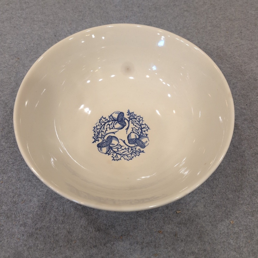 Universal Potteries Blue Acorn Bowl Oven Proof Cambridge Ohio for Blair NA309